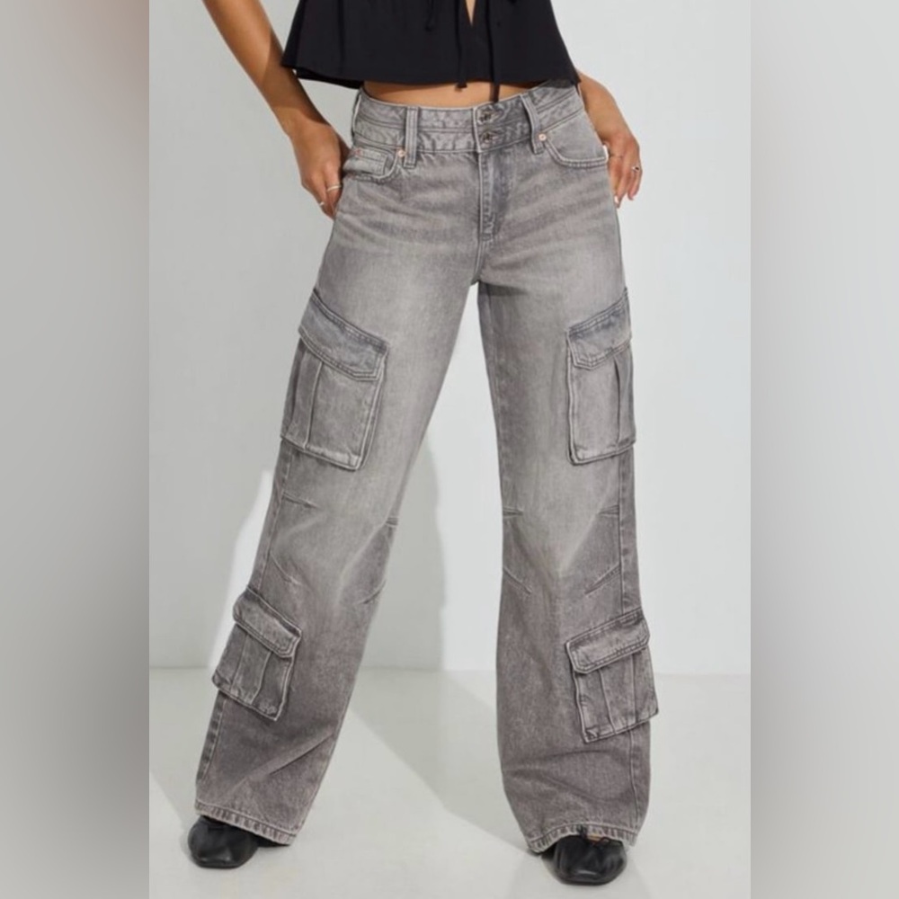 Garage Denim High Rise Wide Cargo size 25